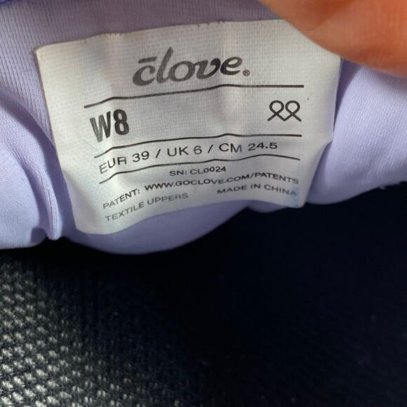 Clove Purple White Nursing Shoes Women's 8 Comfort Walking Healthcare Sneakers - Picture 8 of 8